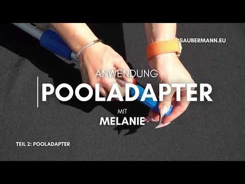 Pooladapter auf Teleskopstange montieren