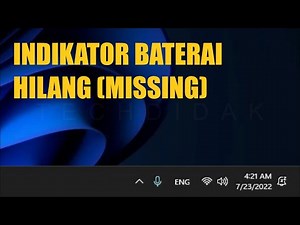 Cara Mengatasi Indikator Baterai Hilang Tidak Ada di Taskbar Windows 11