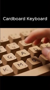 Cardboard Keyboard — AI ASMR with Crunchy Taps 📦⌨️