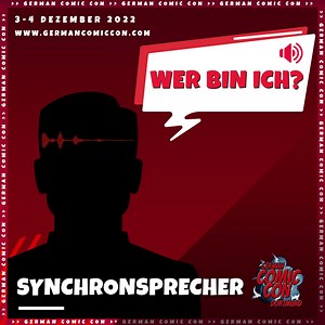 German Comic Con Dortmund, 3-4 Dezember 2022, Messe Dortmund Tickets: https://bit.ly/3Q5vqm3 Freut euch heute auf den ersten Synchronsprecher auf der GERMAN COMIC CON DORTMUND 2022! Wer könnte es sein? | German Film Comic Con