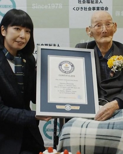 World's oldest man says smiling is his secret to 112 years