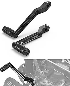 NICECNC Black CNC Gear Shift Lever Gear Lever Aluminum Compatible with Harley Police Road King FLHP 2021-2024, Road Glide Limited FLTRK 2020-2024, Replacement for 33895-82E, See Fitment