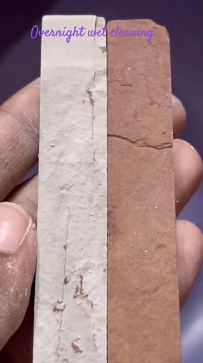 Red&white slate pencil bar cleaning|| #redbar #satisfying #shortsfeed #slatepencil #stone #slatebar