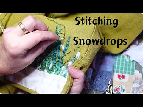 Stitching a Beautiful Snowdrop Design (Embroidery Tutorial)