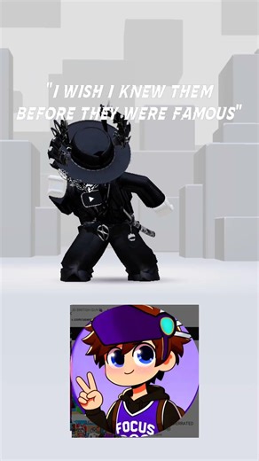 "I wish I knew them before they were famous" #robloxtrend#roblox#reels#