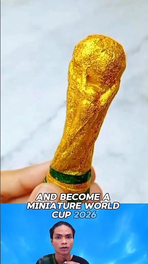 DIY Miniature World Cup #diy #craft #fifa