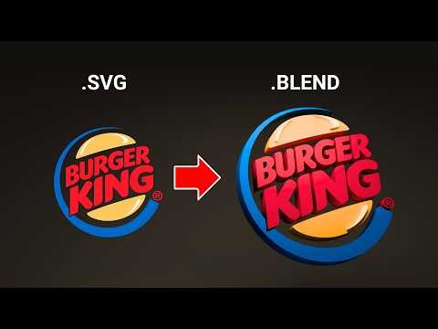 Render any Logo into a 3D Model: Blender Tutorial