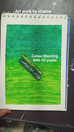 Colour Blending With Oil Pastel Colors🔥🔥Colour Mixing Art😍#oilpastel #easydrawing #oilpasteldrawing