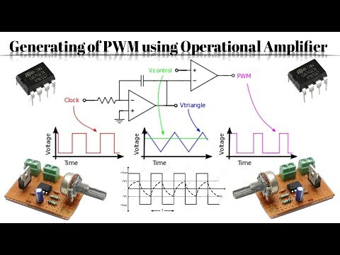 Design of Generating PWM Using OP AMP with Waveform in Animation || Changing Duty Cycle using OPAMP