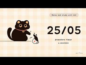 ☕️ 25/5 Deep Pomodoro Focus timer | Relax and rewind | Mischief + Slow Lofi | ADHD Focus 🎧📚
