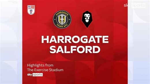 Harrogate Town 0-1 Salford City | League Two highlights
