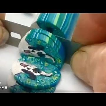 Artist Makes Clay Beads With Animal Prints Inside