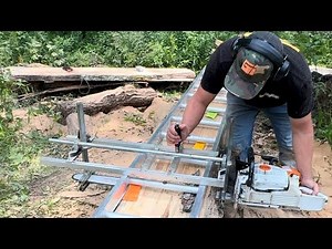 Chainsaw Milling a Spalted Maple Log into Slabs | Stihl MS 661 & 881 + Granberg Alaskan Mill