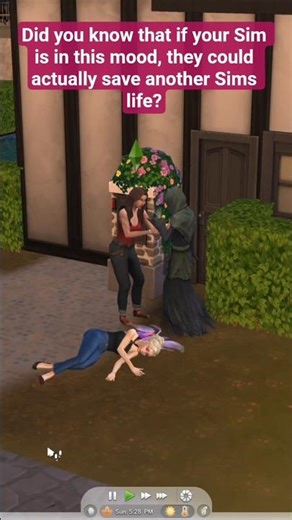 Did you know that being in this mood could actually save a Sims life? #sims4 #thesims4 #nocc