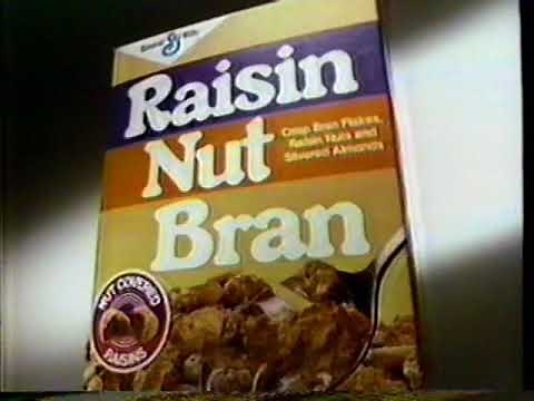 1986 General Mill's Raisin Nut Bran Cereal TV Commercial