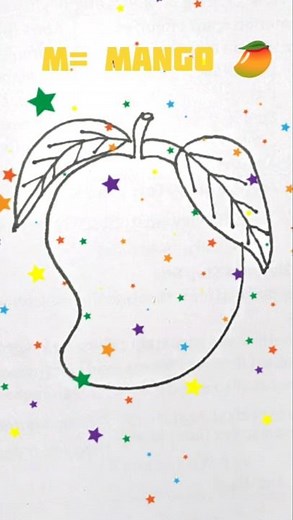 How To Draw Mango 🥭| Easy Art By Puchku|#drawing4kids #kidsdrawing #drawing