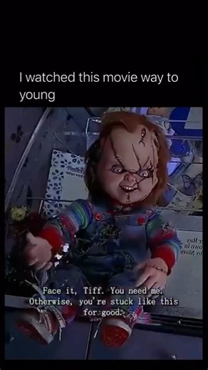 Movi Community | Movie & Memes on Instagram: "I’m still traumatized 🎬:Child’s Play (1988) This iconic horror film introduces viewers to Chucky, the seemingly innocent “Good Guy” doll that becomes possessed by the soul of a notorious criminal after a desperate ritual. What begins as a birthday gift for young Andy quickly turns into a nightmare as strange accidents and chilling coincidences reveal that something inside the doll is very much alive. The movie builds tension through subtle movements