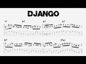 Joe Pass - DJANGO - Guitar Tutorial (Tab + Sheet Music)