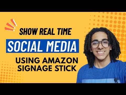 Show Real-Time Social Media on TV Using Amazon Signage Stick and PosterBooking