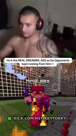 Hs is the REAL DREAMER_420 as his Opponents kept running from him👀#minecraft #hs