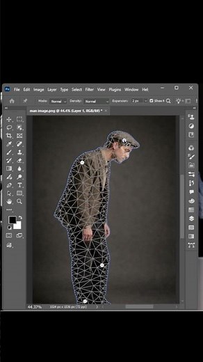 Photoshop 2026 - How to Fix Change The Position of Someone's Body Using Puppet Warp