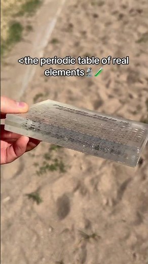 The periodic table of actual elements