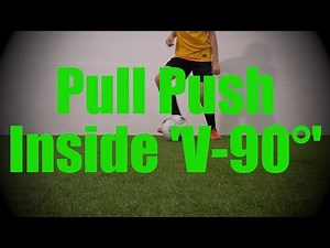 Pull Push Inside 'V-90°' - Static Ball Control Drills - Soccer (Football) Coerver Training for U8-U9