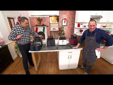 GreenPan 7Qt Ceramic Nonstick 360 Clear View Air Fryer on QVC