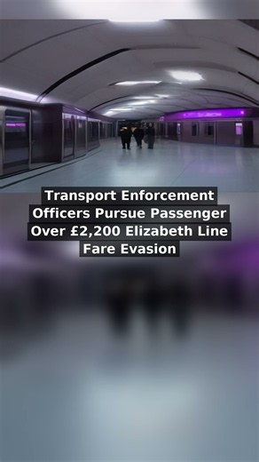 Transport Enforcement Officers Pursue Passenger Over £2,200 Elizabeth Line Fare Evasion