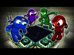 Ninja Rainbow Friends DEFEAT MINECRAFT!