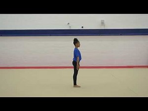 Straddle jump with half turn