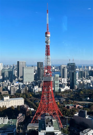 東京タワーの美しい景色 - 麻布台ヒルズからの眺め