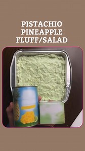 Pistachio Pineapple Fluff/Salad 🍭 INGREDIENTS 🍭 crushed pineapple pistachio flavored Jell-O cool whip #PistachioFluff #PineappleSalad #NoBakeDessert #holidaytreats | Easy Meals with Chef Emma