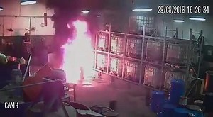 19K views · 131 reactions | IBC Storage: Chemical Fire Spreads [Thanks to ADR Dangerous Goods Safety Advisor] | Dangerous Goods & Hazmat | Facebook