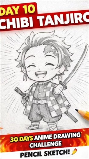 Day 10 of anime character in chibi style of 30 day challenge #fanartanime #chibi