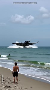 13M views · 68K reactions | Pilot Lands Plane on Packed Beach—Watch the Chaos! | Bright Horizons | Facebook