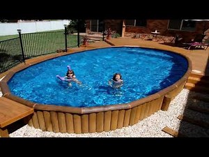 Above Ground Pool Decks With Privacy Fence