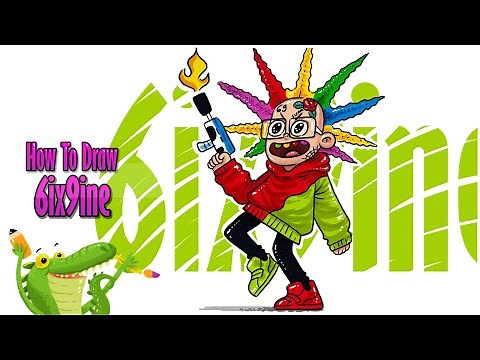 How to draw 6IX9INE | TUTU