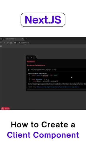 How to Create Client Component in Next.js 😳