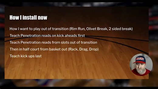 How do you install the Dribble Drive Motion offense without overwhelming your players? In this video, I break down how to install the Dribble Drive in just 10 days using a clear, progressive system that works for youth, middle school, and high school teams. The Dribble Drive is built on one simple idea: Attack downhill. Make quick reads. Put constant pressure on the defense. When installed the right way, it creates: Layups Paint touches Kick-out threes Simple, confident scoring decisions Inside