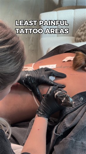 scared of tattoo pain ? I got you covered 🤍 Here are some least painful tattoos areas for you ❤️ Don’t forget to save and share with your friends 🙃 #tattoopain #leastpainfultattoo #tattootips #tattooplacement #tattooprocess