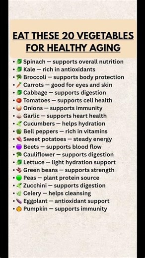 20 Vegetables You Should Eat for Healthy Aging (Add These to Your Plate Now)