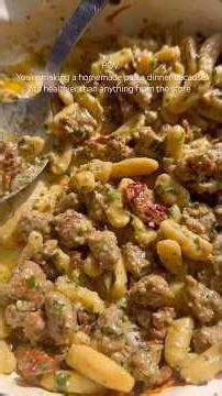 Spicy Sausage Cavatelli #pasta #shorts