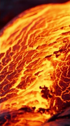 Ever Wondered What Flowing Lava Looks Like Up Close? #shorts