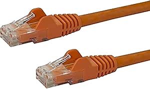 StarTech 5ft CAT6 Ethernet Cable - Orange CAT 6 Gigabit Ethernet Wire -250Mhz 100W PoE RJ45 UTP Network Patch Cord Snagless with Strain Relief (N6PATCH5OR)