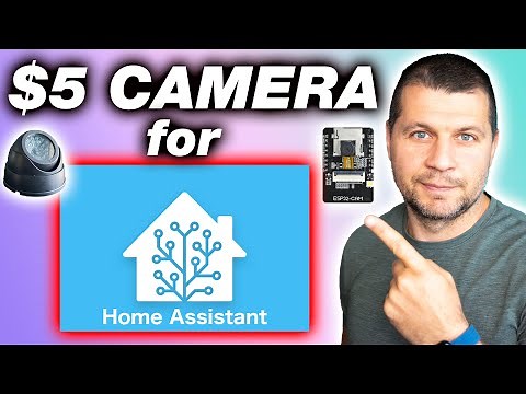 5$ live streaming camera for Home Assistant | ESP32-CAM tutorial