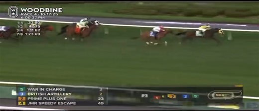 WAR IN CHARGE was completely in charge of the race, going from gate to wire on the Woodbine turf. WAR DANCER. SIRE ON FIRE 🔥 | War Dancer