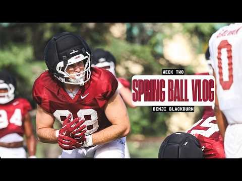 Stanford Football: Inside week two of Spring Ball Vlog with Benji Blackburn