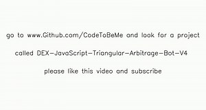 How to Config the Triangular-Arbitrage-Bot-v4 for JavaScript-DEX Traders