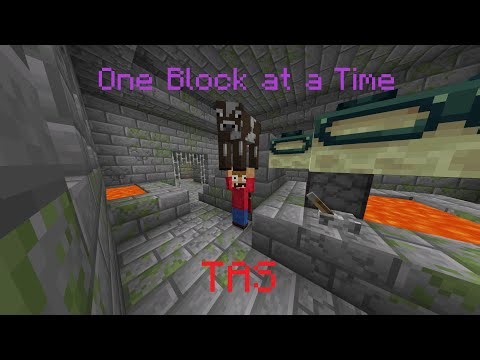 Minecraft One Block at a Time TAS in 3:47